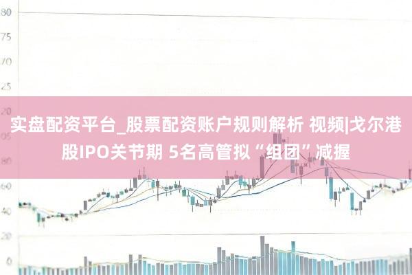 实盘配资平台_股票配资账户规则解析 视频|戈尔港股IPO关节期 5名高管拟“组团”减握
