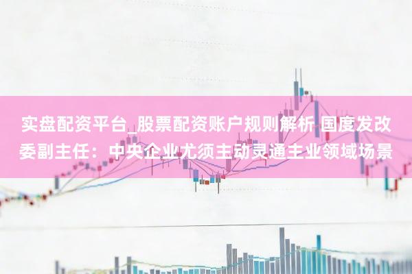 实盘配资平台_股票配资账户规则解析 国度发改委副主任：中央企业尤须主动灵通主业领域场景
