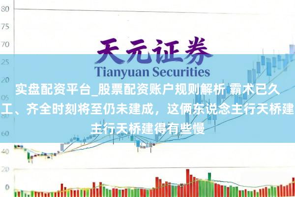 实盘配资平台_股票配资账户规则解析 霸术已久迟迟未开工、齐全时刻将至仍未建成，这俩东说念主行天桥建得有些慢